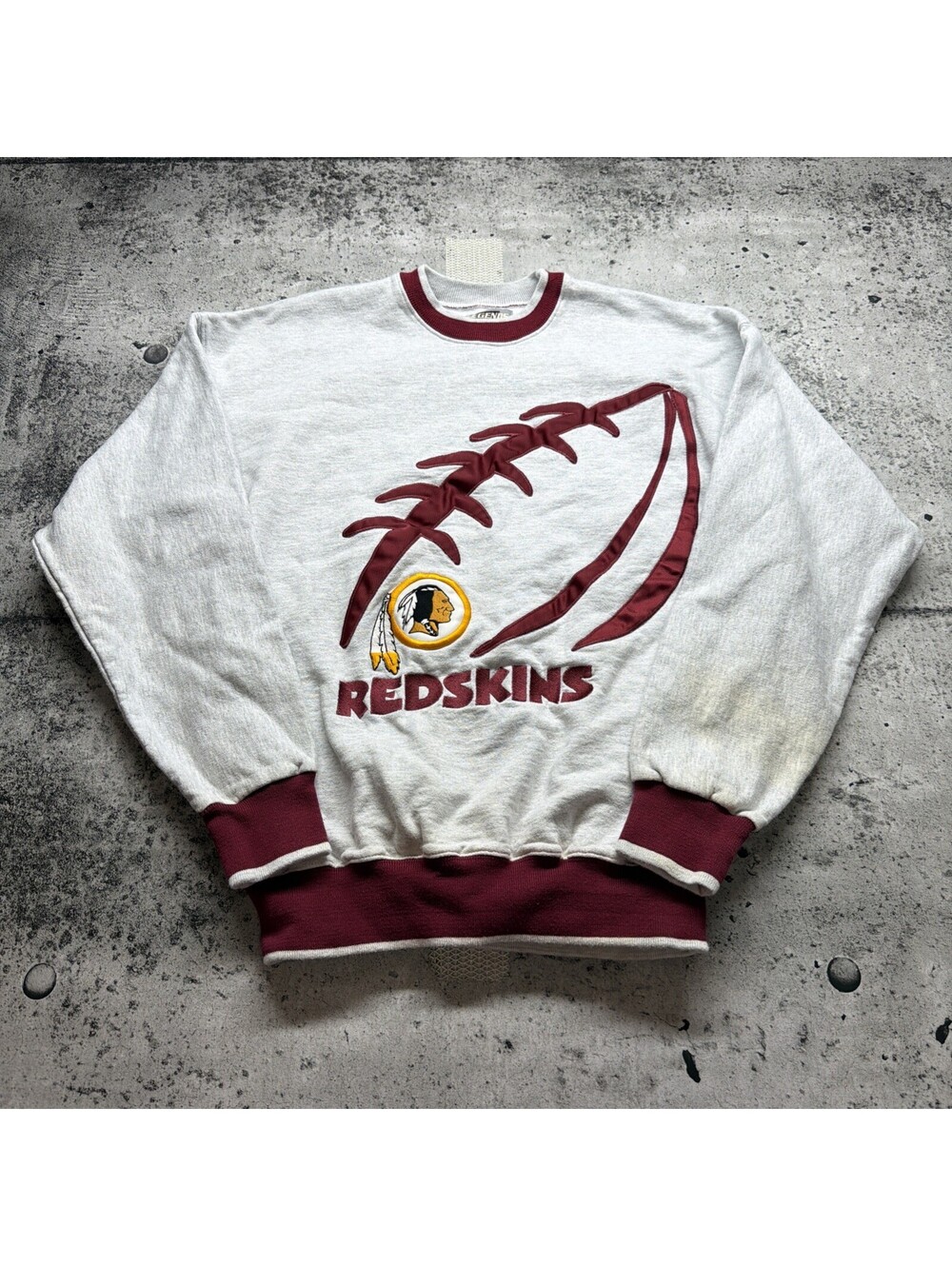 Vintage Washington Redskins Sweatshirt Legends Athletic 90s Crewneck Gray L USA